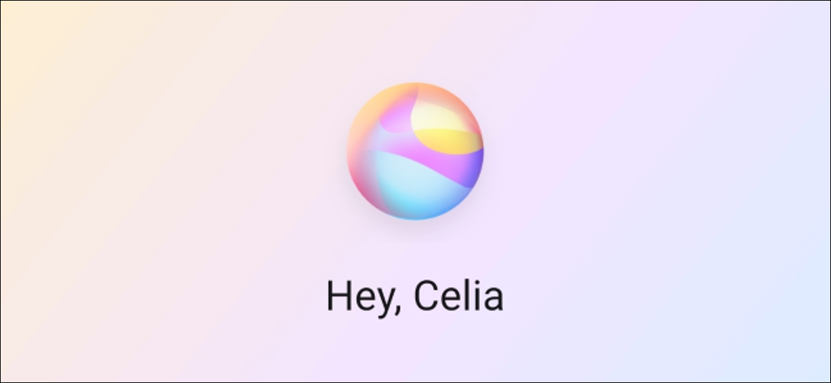 El mensaje "Hola, Celia".
