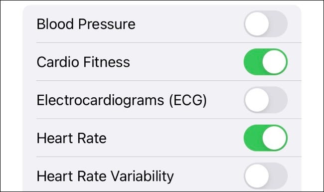 Compartir temas de salud en la aplicación de salud de iOS