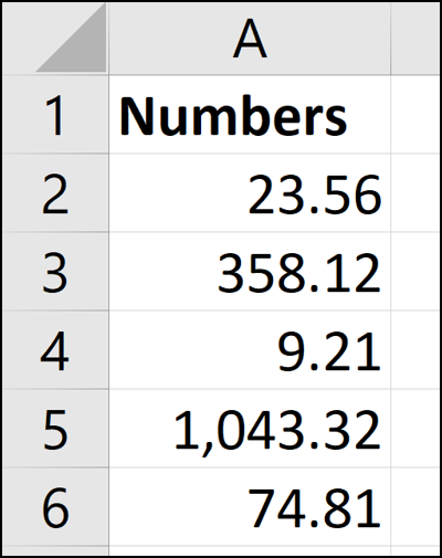 Números convertidos por texto a columnas