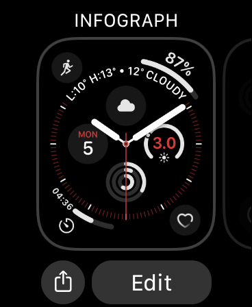 Editar la carátula del Apple Watch