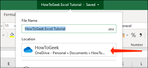 Compruebe la ubicación de la carpeta de guardado para los libros de trabajo de Microsoft Excel