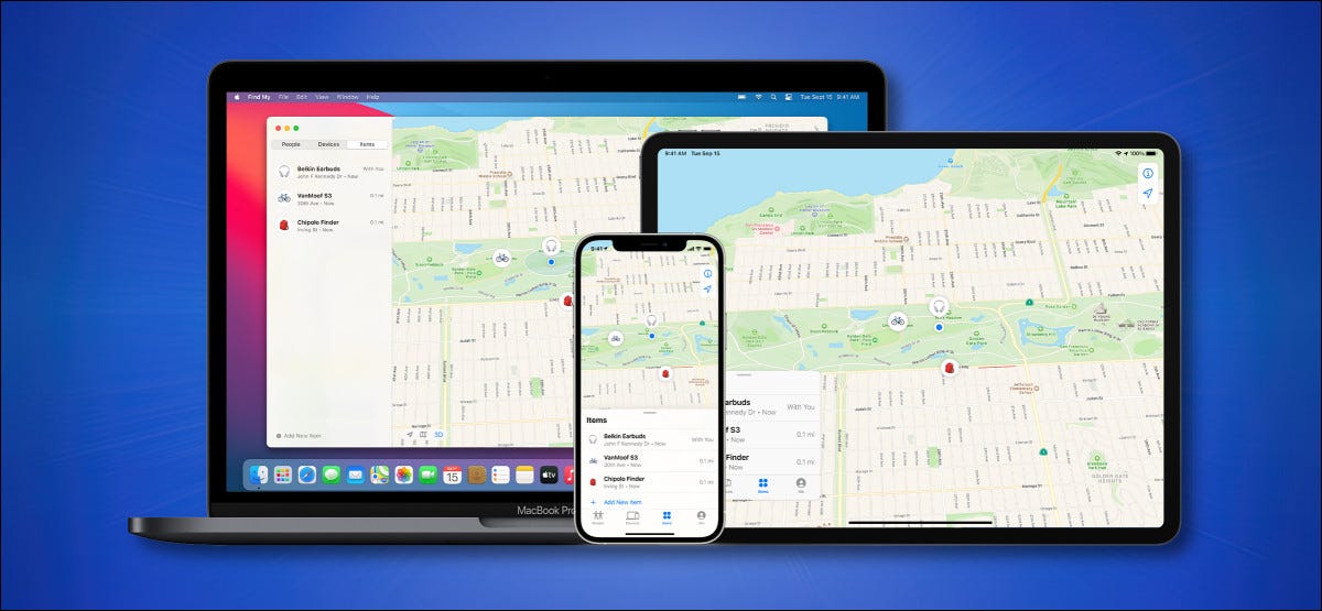 O Find My Network da Apple funciona em dispositivos Apple Hero