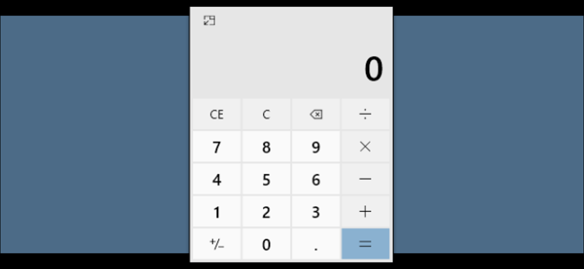 calculadora flutuante do windows 10