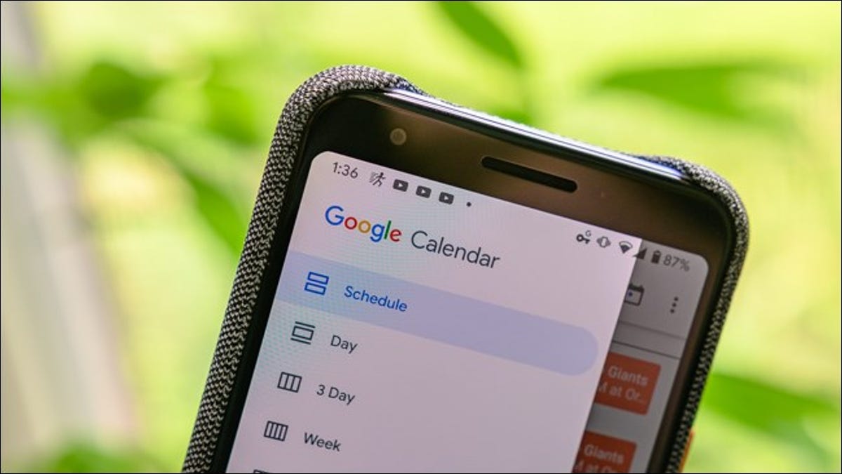 Google Pixel 3a Calendar Logo Mobile