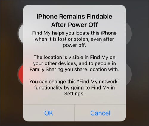 IPhone message that can be found