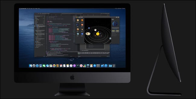 Una pantalla Apple iMac Pro.