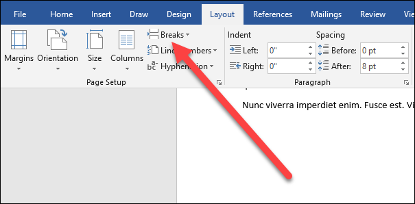 how to remove a page in word with header