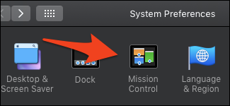 MacOS mission control preferences