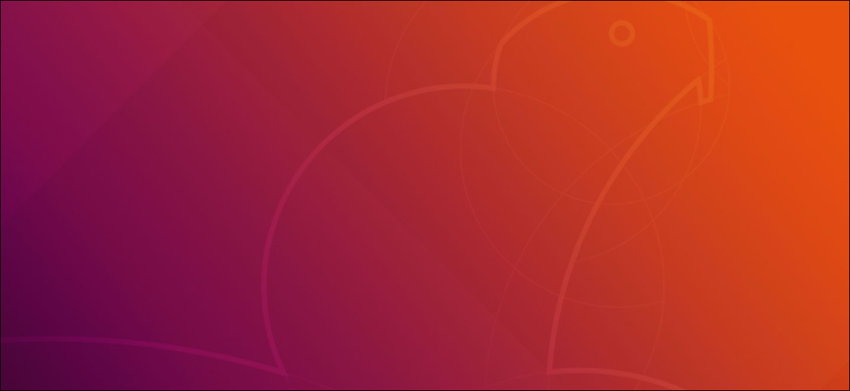 Fondo de escritorio predeterminado de Ubuntu 18.04 LTS que muestra un Bionic Beaver.