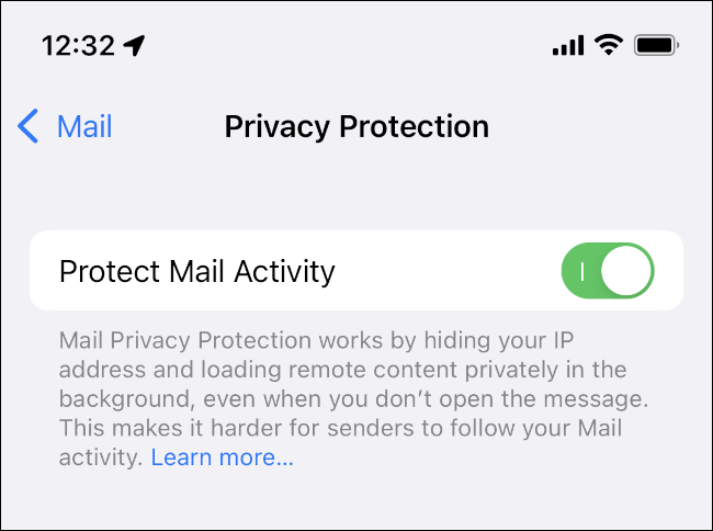 Active Proteger la actividad del correo en iPad o iPad