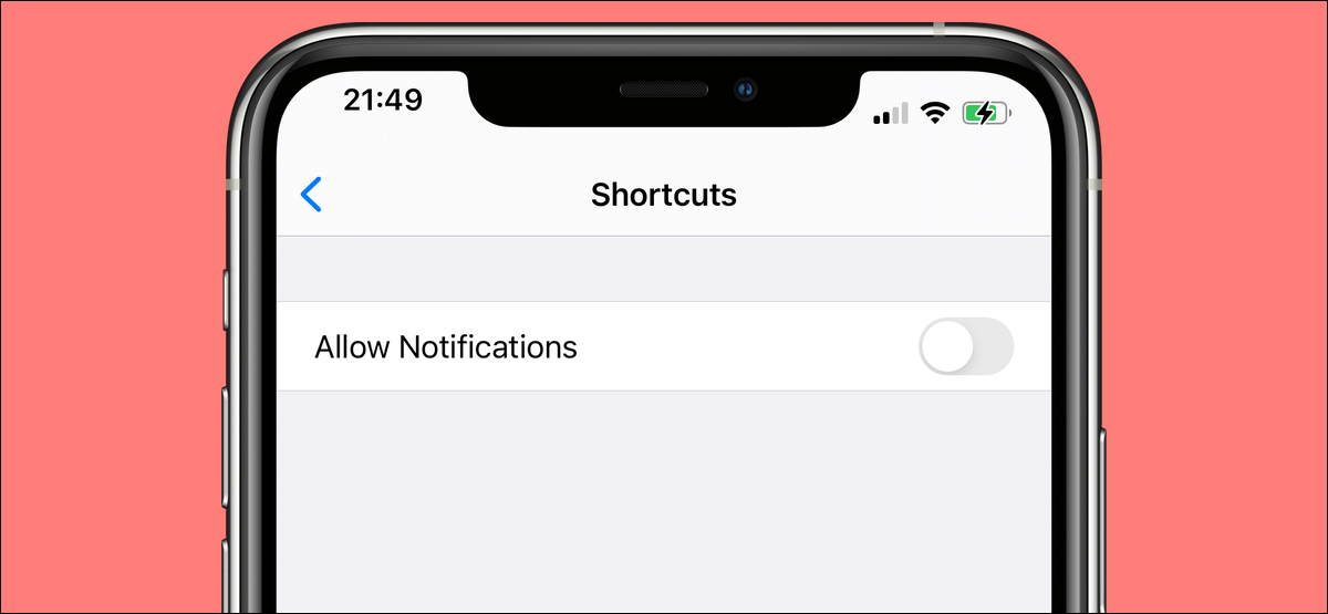 Cómo deshabilitar las notificaciones para la aplicación Atajos en iPhone