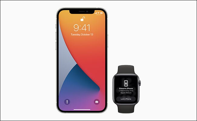 iPhone desbloqueado con un Apple Watch