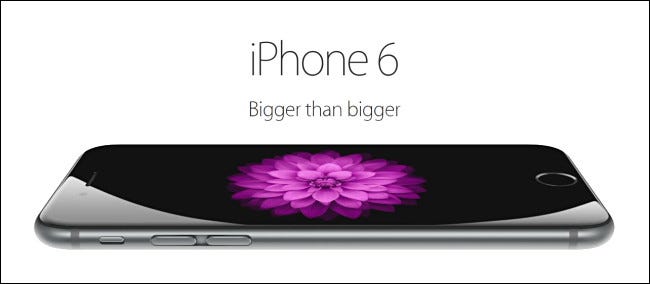Una imagen publicitaria del iPhone 6 de Apple