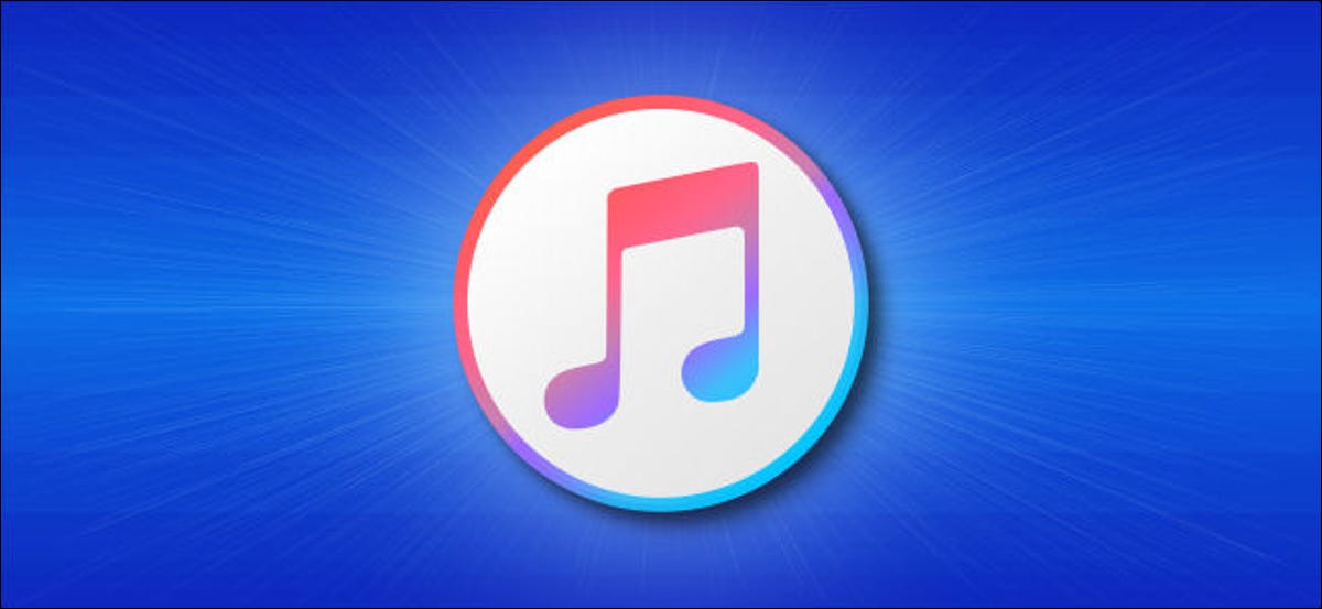 Logo iTunes su sfondo blu