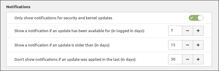 Actualizar la configuración de notificaciones en Linux Mint 20.2