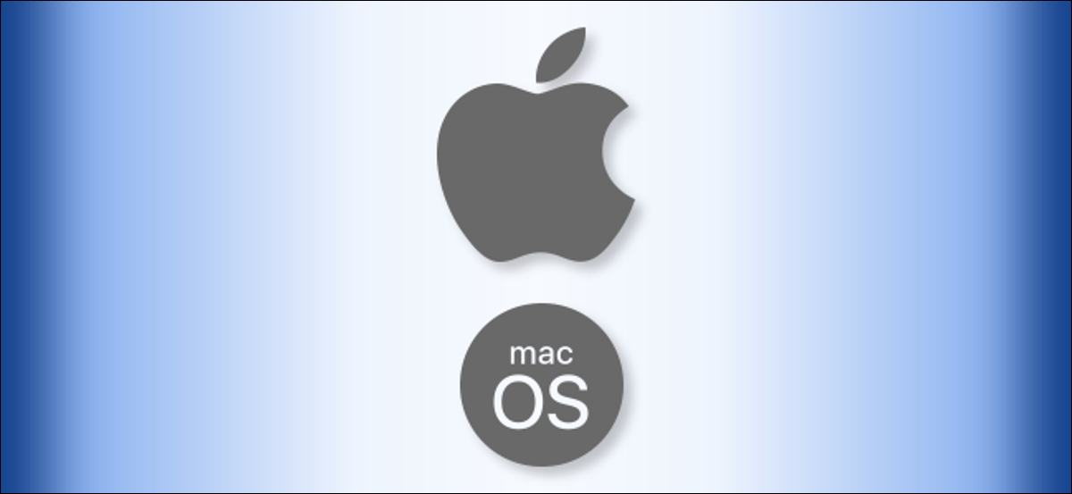 El logotipo de Apple macOS.