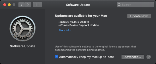 Instalar actualizaciones de macOS