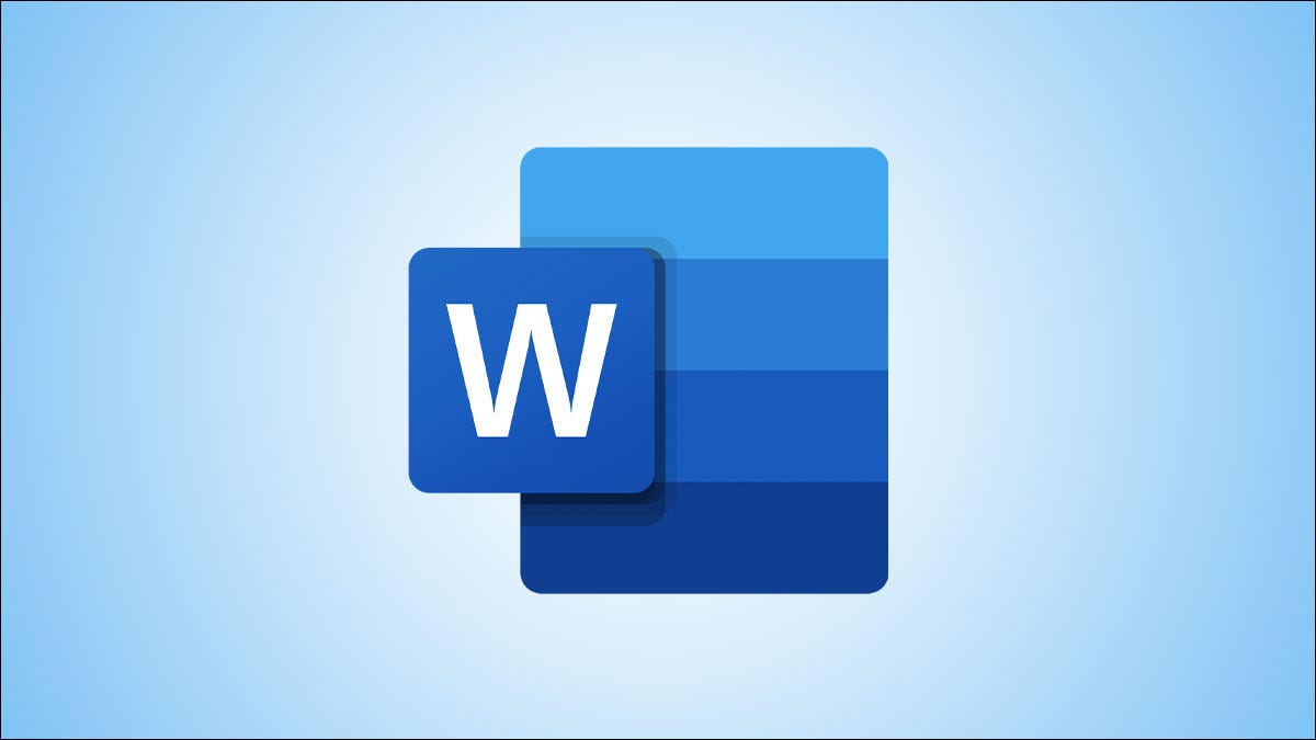Logotipo de Microsoft Word sobre un fondo azul.