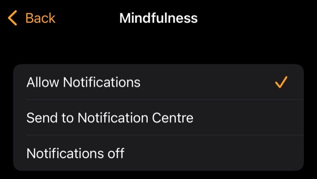 Activa las notificaciones de Mindfulness en tu Apple Watch