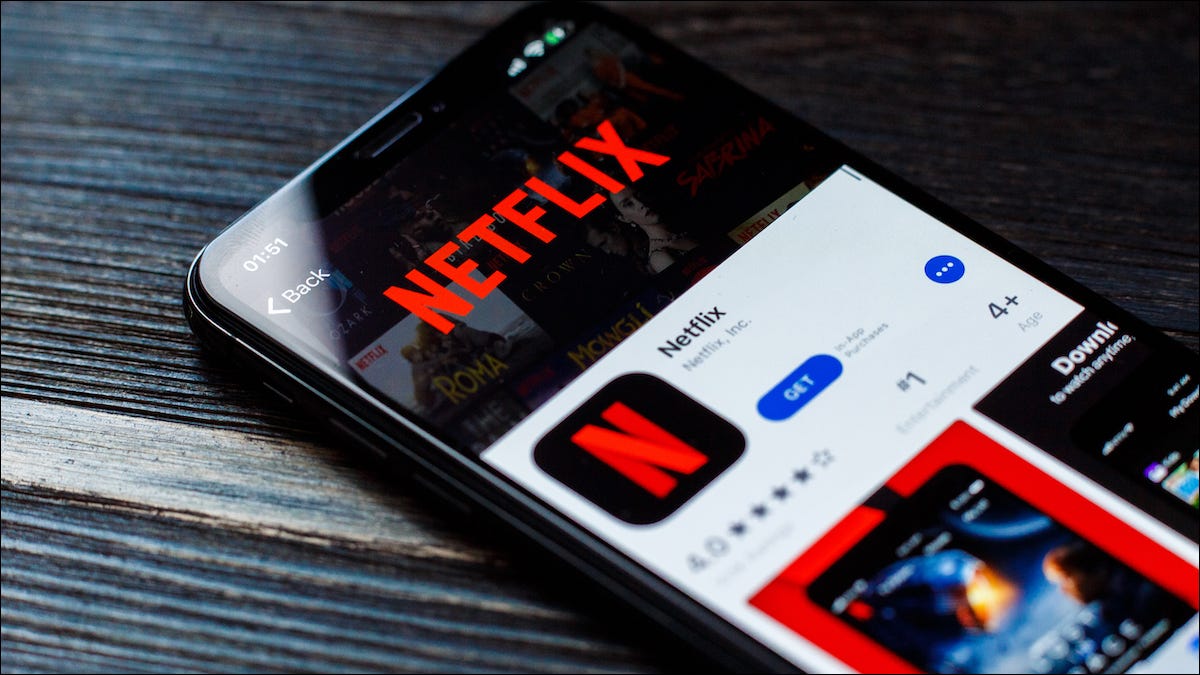 Logotipo da Netflix na lista da App Store do seu iPhone