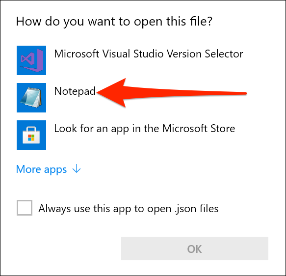Open Windows Terminal settings in Notepad
