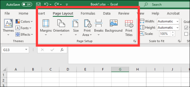 Excel: configuración de página