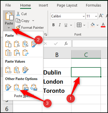 Synchronize spreadsheets with Paste link 