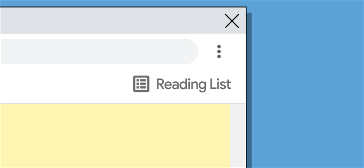 lista de lectura de Chrome