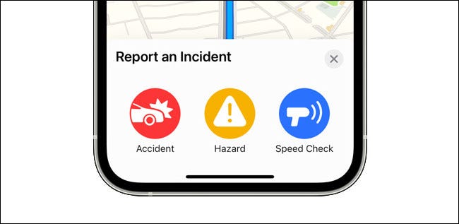Informar un incidente en Apple Maps