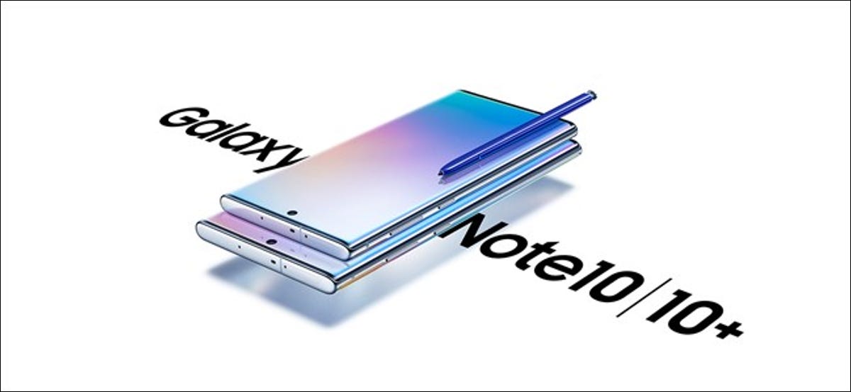 Samsung Galaxy Note 10 y 10 Plus Presiona Render Hero