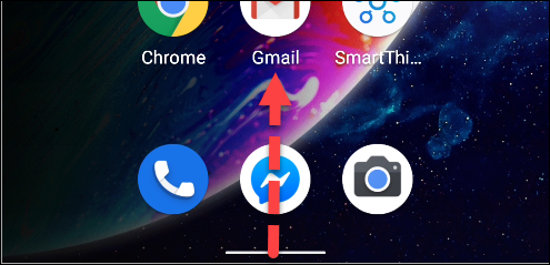 Android 11 desliza hacia arriba en el botón de inicio