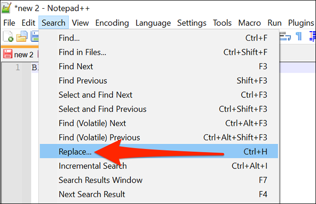 Seleccione Buscar> Reemplazar en Notepad ++.” larghezza=”650″ altezza=”419″ caricare=”pagespeed.lazyLoadImages.loadIfVisibleAndMaybeBeacon(this);” unerrore=”this.onerror=nullpagespeed.lazyLoadImages.loadIfVisibleAndMaybeBeaconnquestos);”></p>
<p>Nella finestra “Sostituire”, Fare clic sul pulsante “Cerca cosa” y presione la barra espaciadora.  Successivamente, posizionare il cursore su “Sostituirlo con” e digita il carattere con cui vuoi sostituire lo spazio, come una virgola (“,”) o un comando e uno spazio per un formato leggibile dall'uomo.</p>
<p>Quando sei pronto, clicca su “Sostituisci tutto” sulla destra.</p>
<p><img loading=