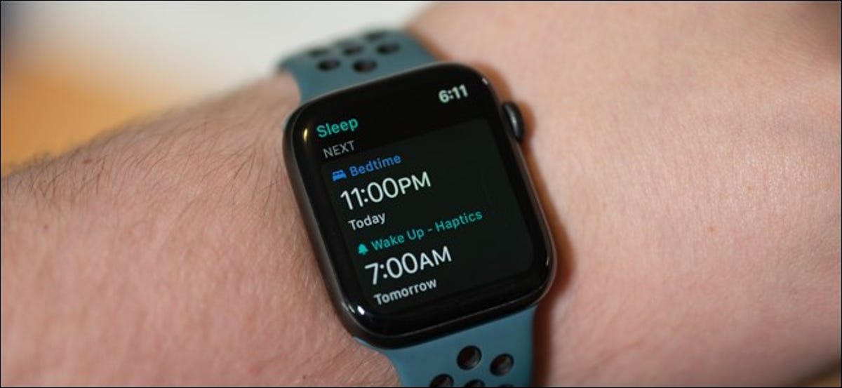 Seguimiento del sueño en Apple Watch