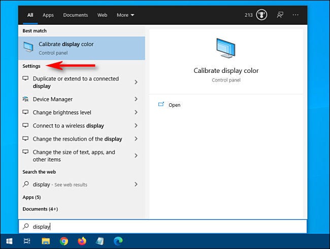 Clicca su "Collocamento" nel menu Start di Windows 10.