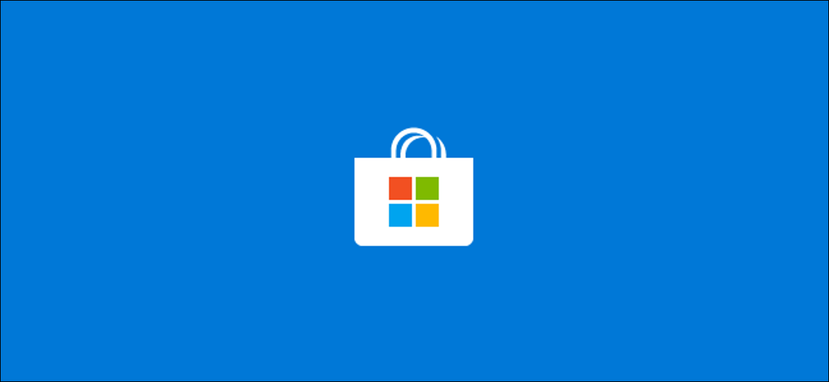 La pantalla de presentación de la aplicación Microsoft Store en Windows 10.