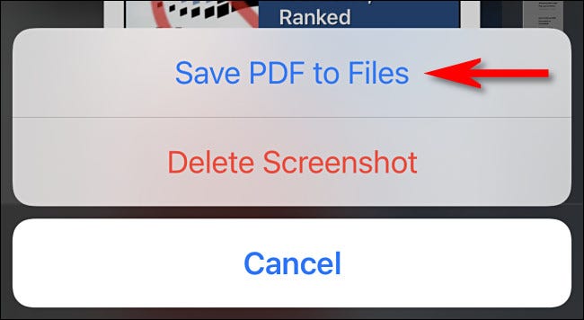 Toca "Guardar PDF en archivos".