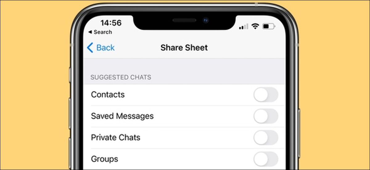 Telegram te permite ocultar sugerencias de chat de la hoja para compartir de tu iPhone