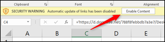 Enable content to update links