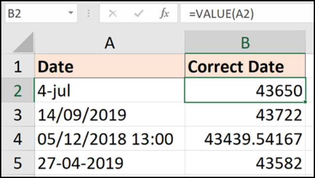 Función VALOR para convertir texto a valores numéricos