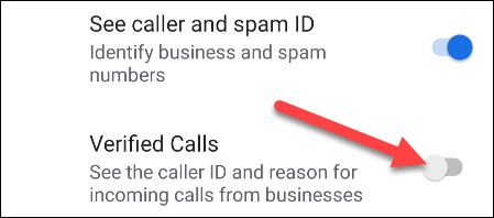enable verified calls