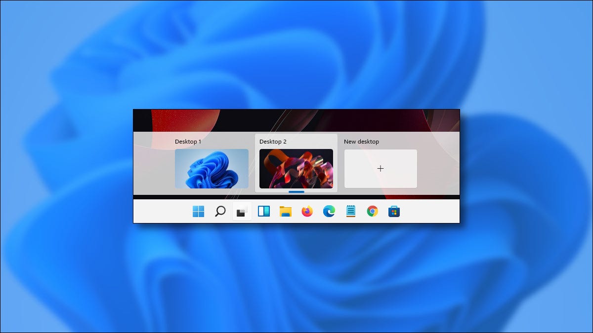 Cambiar el fondo de pantalla del escritorio virtual en Windows 11