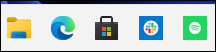Icons on the Windows taskbar 11